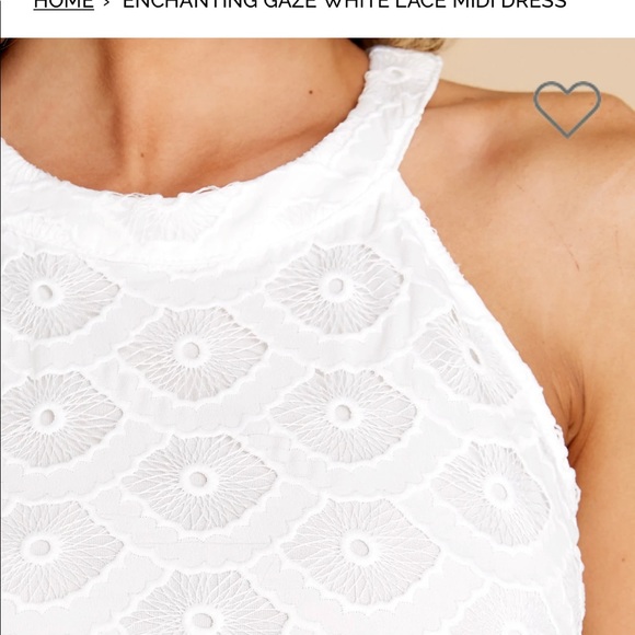 White midi lace dress - Picture 3 of 7